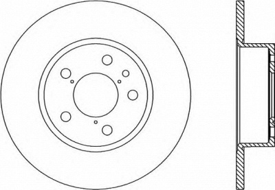 OPEN PARTS bdr113810 -  Тормозной диск